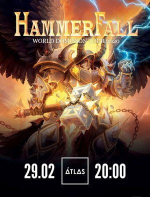 HammerFall в Киев 29.02.2020 - Клуб Atlas начало в 20:00 - подробнее на сайте AFISHA UA